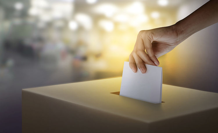 illustration ballot box